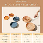The Slowdown Bowl Silicone Slow Feeder for Dogs & Puppies, Slow Eating, Modern Lick Mat Design, Reduces Gulping, Fits 2 Cups 7.5” Across x 1.5” Tall, Mealtime Challenge, Medium-Honey
