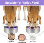 MateeyLife Slow Feeder Dog Bowls Insert with Suction Cups, Cuttable Design for Large & Medium Breeds, Fit for Regular Elevated, Compatible with Metal and Ceramic Dog Bowls for Slow Eating (Purple)