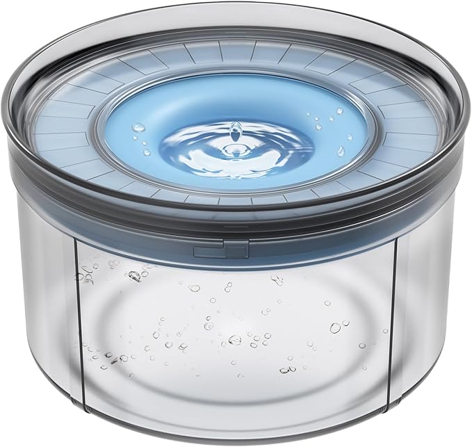 1Gallon No Spill Dog Water Bowl-3.8L Large Capacity, BPA-Free, Anti-Splash & Anti-Digging Design with Non-Slip Base, for Messy Drinkers