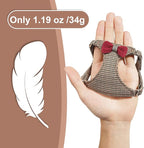 Puppytie No Pull Small Dog Harness with Multifunction Dog Leash,Lightweight Soft Adjustable No Choke Escape Proof Pet Harness Vest Pet Harness Vest,Knitted Brown,S