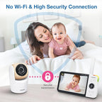 VTech VM928-2HD 5” 720p HD Display 2 Cameras Baby Monitor,110 Wide Angle View,Remote Pan-Tilt-Zoom,Night Vision,Up to 1000ft Range,Temperature Sensor,9 Soothing Sounds & Lullabies,2-Way Talk,No WiFi