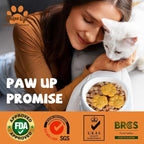 PAWUP Freeze Dried Cat & Dog Treats, Natural Quail Egg Yolk, High Fiber Pumpkin Added, High-Protein Pet Snacks for Coat & Gut Health, 3.5 oz