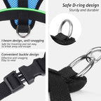 Shudyear Cat Harness and Leash, Adjustable Soft Mesh, Anti-Escape, Reflective Design, Size M, Sky Blue