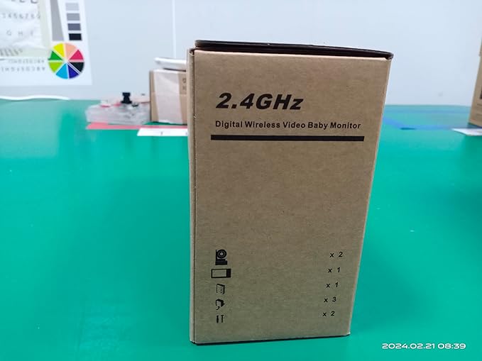 Blemil Baby Monitor with 2 Cameras and Audio, 4.3'' IPS Split-Screen Monitor with 29-Hour Battery, 1000ft Range Pan-Tilt-Zoom Video Baby Monitor No WiFi, 2X Zoom