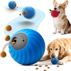AIERSA Interactive Dog Toys, Automatic Dog Treat Ball Dispenser Toy to Keep Them Busy, Anti-Boredom Electric Moving Puzzle Dog Toys, Self-Rolling Treat Ball Toy for Small and Medium Dogs (Waxberry)