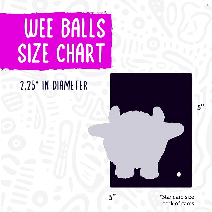 HuggleHounds Wee Huggles Plush Ball Dog Toys - Dog Stuffed Animal Toy for Small & Medium Dogs, Durable Plush to Keep Them Busy - Wee Huggles Variety Pack (5 Count)