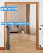 (2 Pack) Retractable Baby Gate for Doorways and Stairs, Mesh Safety Gate for Pet, Indoor & Outdoor Use, One-Hand Operation, Easy Installation, 33.6" Tall, Expands to 55" Wide（Grey,33.6"x55"