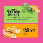 Bonkers Purrpops Freeze Dried Chicken & Catnip Flavor Lollipop Cat Treats, Healthy Single Ingredient Treats, Training Treats or Food Topper, for All Breeds and Ages, Value Pack (32 Pieces)