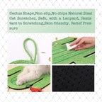 Cat Scratcher Mat, Natural Sisal Cat Scratch Mats, Horizontal Cat Floor Scratching Pad Rug, Protect Carpets and Sofas,Scratching Pads for Indoor Cats(Cactus)