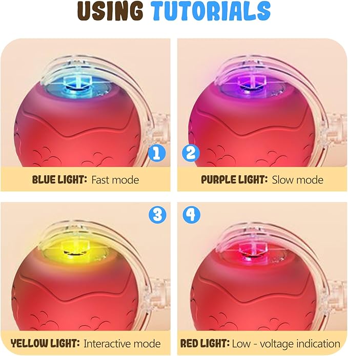 2026 New Interactive Cat Toy Balls, Upgraded Cat Toy Ball for Bored Indoor Adult Cats, Interactive Pet Ball for Cats (Yellow)