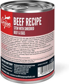 ORIJEN Real Meat Shreds Wet Dog Food Beef Stew Recipe 12.8oz Cans (12 Count)