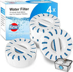 Replacement Filters for Dog Water Fountain, High-Efficiency Safer Cleaner Replacement Water Filters, Lasts Two Months, Large Vertical Filtration for Fresh Healthy Water
