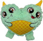 Bite Force - Durable & Strong Dog Toy Blue Two Headed Monster with Squeaker, Kevlar-Reinforced for Aggressive chewers.