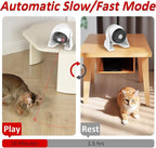 2 in 1 Motion Activated and Automatic Cat Laser Toys, Interactive Cat Toys Built-in Real Motion Sensor, Multi-Angle Adjustable Rechargeable Pet Toys for Indoor Cats Kittens and Dogs