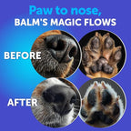 Dog Paw Balm - Lick Safe Snout Soother - Moisturizies, Soothes & Nourishes Irritated Paw Pads and Dry Nose - Protects from Cracks & Wounds - Dog Feet Balm with Waxes, Oils, Butter, Extracts - 2.1 Oz