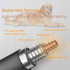 TJOY Pet Heating Pad Electric Heating Pad for Dogs and Cats Indoor Warming Mat Heated Pet Bed with Auto Power Off (Large： (32''x20''))