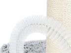 TRIXIE Lola Scratching Post with Grooming Brush, Durable Sisal, 24-in Tall, (Gray)