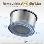 1.6 Gallon Dog Water Bowl, 6.5L/220oz Stainless Steel No Spill Water Bowl for Large Dogs, Super Large Capacity Splash Proof Pet Slow Drinking Water Bowl with Anti-Slip Mat for Mess Drinkers