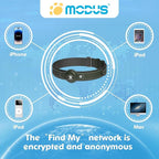 GPS Tracker for Dogs, 2 in 1 Pet Tracking Smart Collar (Only iOS), No Monthly Fee GPS Tracker Dog Collar, Real-time Location Comfortable PU Tracker Tag for Small, Medium Large Dogs(Locator Included)