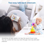 VTech VM5463-2 Baby Monitor 5" Screen with 2 Cameras, Pan-Tilt- Zoom, Night Light, Glow On The Ceiling Projector, Two-Way Talk, Secure Transmission No WiFi