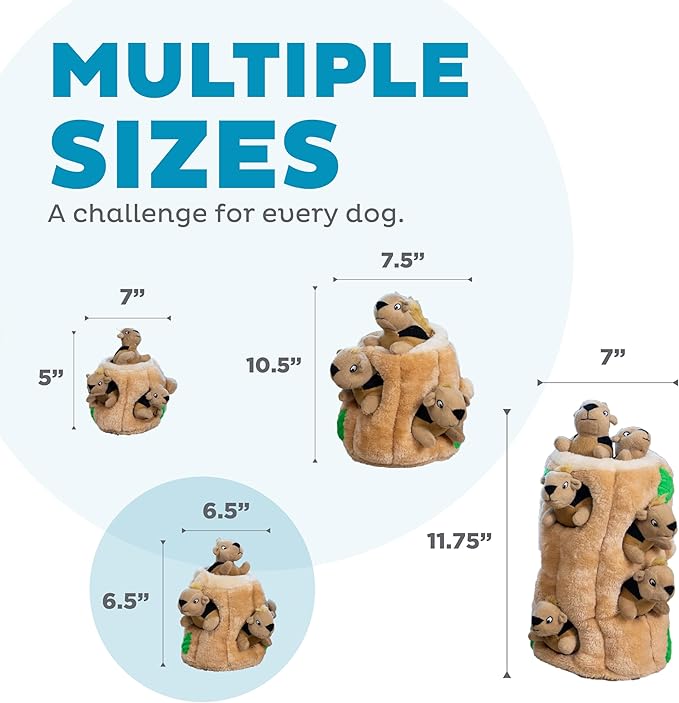 Outward Hound Hide A Squirrel Plush Dog Toy Puzzle, Medium