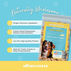 hotspot pets Freeze Dried Duck Heart Treats for Cats & Dogs - Made in USA, 1LB Big Bag - Single Ingredient All Natural Grain-Free Duck Hearts - Perfect for Training, Topper or Snack