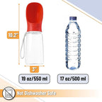 Mr. Pen- Dog Water Bottle, 19 oz, Large, Red, Portable Dog Water Bottle Dispenser, Not Dishwasher Safe