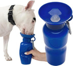 Springer Dog Water Bottle | Portable Travel Water Bottle Dispenser for Dogs | Dog Gift Seen on Oprah's Favorite Things, Shark Tank | Leak-Proof Bottles Fill Bowl with Water | BPA-Free 22oz Indigo