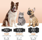 2 Pack Waterproof AirTag Dog Collar Holder for Apple Tracker QR Code Case Black