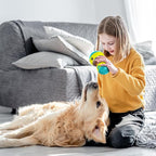 Dog Treat Toy, Interactive Treat Dispensing Dog Toys, Adjustable and Durable Dog Puzzle Toy for Small/Medium/Large Breed Dogs to Keep Them Busy (Green)