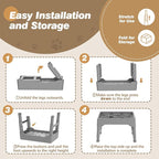 Slow Feeder Dog Bowls Large Breed, 9 Cups Elevated Dog Slow Feeder Bowl with 4 Adjustable Heights, Non Slip Anti Gulping Pet Food Bowl Stand for Medium & Large Breed