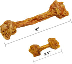 Ultra Chewy Turkey Tendon Knotted Bones for Dogs - Premium All-Natural, Hypoallergenic, Long-Lasting Dog Chew Treat, Easy to Digest, Ingredient Sourced from USA (3.5 Inches - 1 Pack)