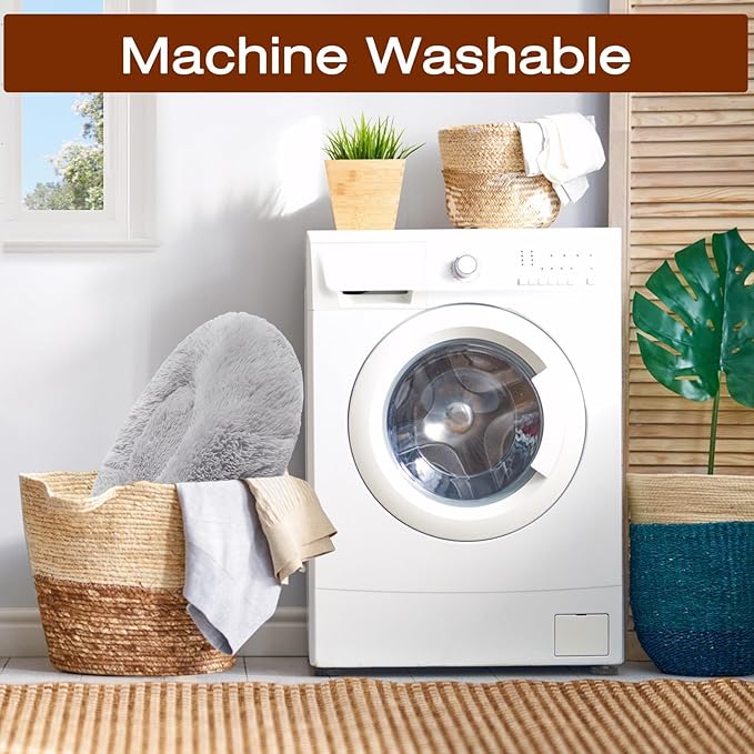 JOLLYVOGUE Dog & Cat Bed, Calming Anti-Anxiety Pet Bed for Small Dogs, Fluffy Donut Cushion for Small and Medium Pets (23")