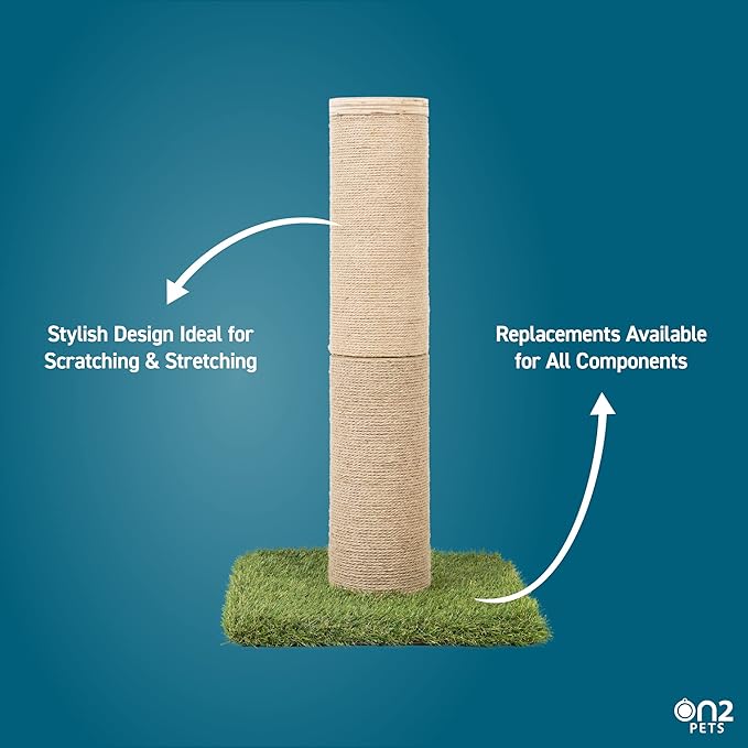 On2Pets Skyline Premium Sisal Cat Scratcher (XL Scratching Post)