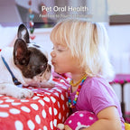 2 Pack Dog Toothbrush, 135ºSurround Bristles for Easy Teeth Cleaning, Double-Finger Toothbrush Dental Care for Puppies, Cats and Medium Pets