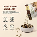 Superfood Nuggets- Premium, Freeze-Dried raw Dog Food Topper or Treat. Powerful Nutrient-Dense Ingredients. No Artificial additives. Duck and Kale Formula 8oz - 4pk Bundle