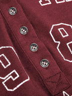 Xineicy Women's Y2K Long Sleeve Henley Tops Casual T-Shirts for Women Slim Fit Vintage Graphic Crop Tops