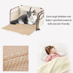 Airline Approved Pet Carrier for Cats, Expandable Dog Carrier Soft-Sided Carrier for Small Cats and Dogs with Extra Large Foldable mat
