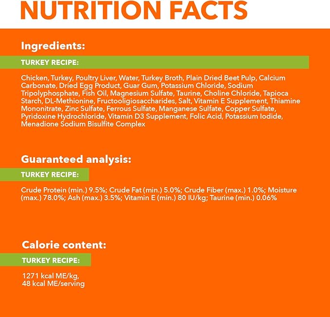 IAMS Perfect Portions Indoor Adult Grain Free Wet Cat Food Pate, Turkey Recipe, 2.6 oz. Twin-Pack Trays (24 Count, 48 Servings)