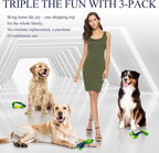 3-Pack Indestructible Nylon Dog Chew Toys for Aggressive Chewers - Long-Lasting Durable Bone-Shaped Toys, Large Breed Dogs, Tough Puppy Teeth Enrichment