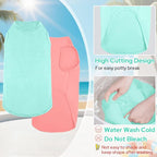 2 Pieces Shirts for Dog, Soft and Cool Dog T Shirt Vest Clothes, Breathable Pet Apparel Tank Top, Summer Doggy Sleeveless Sweatshirt for Medium Large Pets - Light Blue+Candy Pink (2XL)