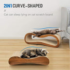 2 in 1 Cat Scratch Pads, Cat Scratcher, Durable Board Pads Prevents Furniture Damage,Large,Wood