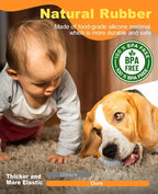 Light Up Dog Balls, LED Dog Toy Ball Rechargeable, Bounce-Activated Durable Fetch Ball Grow in The Dark, Night Glowing Toy, Natural Rubber, Color Changing LED, 2.5 inches-Orange