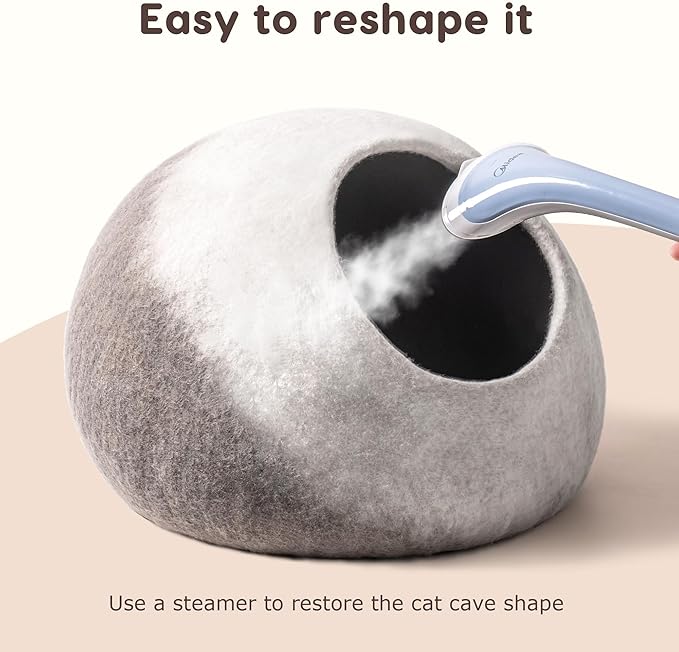 Cat Cave Bed -Handmade Wool Cat Bed Cave, Cat Bed Cat House, Felt Cat Caves for Indoor Cats and Kittens