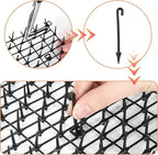 13Ft x 12 Inch Scat Mat for Cats, Cat Scat Mat with Spikes, Anti-Cats Deterrent Mat, Pet Repellent Mat, Cat Digging Stopper Prickle Strip for Indoor Outdoor Sofa Furniture with Garden Staples