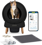 PetSafe ScoopFree SmartSpin Self-Cleaning Litter Box Bundle - Smart Cat Litter Box - Automatic Waste Collection - Odor Control - Complete Litter Kit - Multi-Cat Households