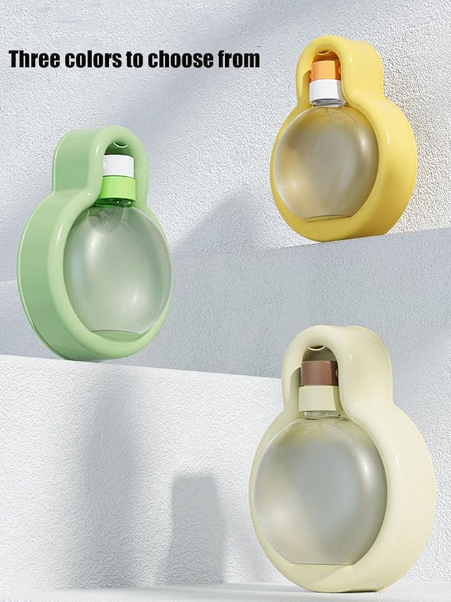 17OZ Portable Foldable Pet Dog Walking Water Bottle, Pet Travel Water Dispenser for Outdoor Walking, Hiking, and Travel Gravity Water Kitten Drinker(Green)