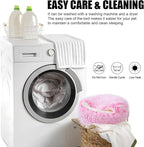 Calming Dog Beds & Cat Cave Bed with Hooded Cover,Washable Round Beds for Small Medium Pets,Anti-Slip Faux Fur Fluffy Coved Bed,Comfortable Warming Pet Bed (20 * 20inch,Pink)