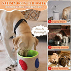 Snuffle Mat for Dogs, Interactive Dog Puzzle Toys, Enrichment Feeding Sniff Mat, Dog Slow Feeder Bowl with Non-Slip Bottom, Encourage Natural Foraging Skills and Stress Relief