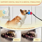 Interactive Dog Toys Tug of War,Dog Puzzle Toy Squeaky for Medium Large Breed Mental Stimulation,Indestructible Food Dispensing Dog Toy to Keep Busy,Red Yellow,Red Blue